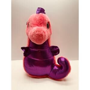 Aurora Girlz Nation Pink Purple Seahorse Plush Stuffed Animal 12" Toy
